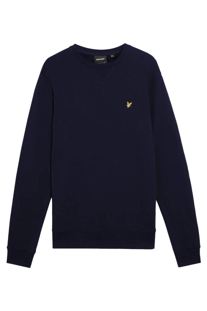 Lyle & Scott blauwe heren sweater | Vooraanzicht