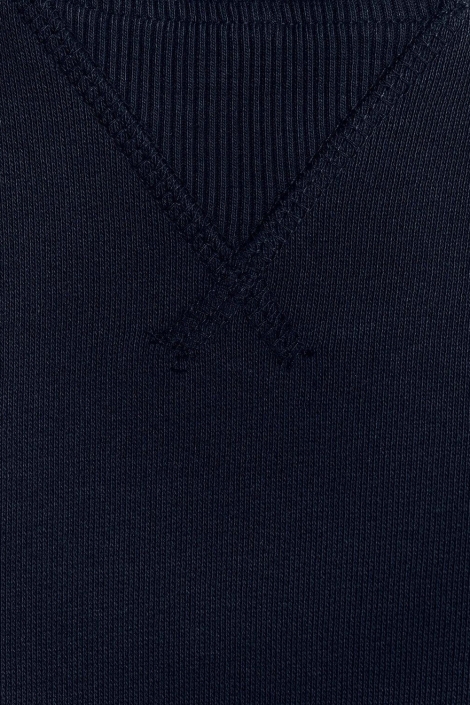 Lyle & Scott blauwe heren sweater | Close up