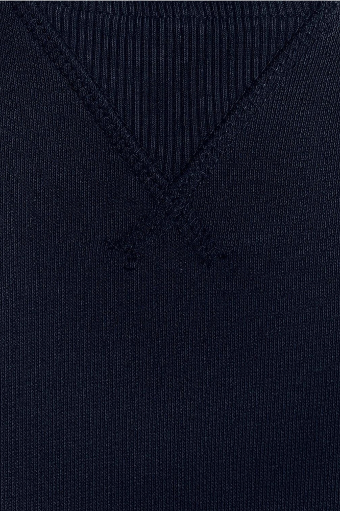 Lyle & Scott blauwe heren sweater | Close up