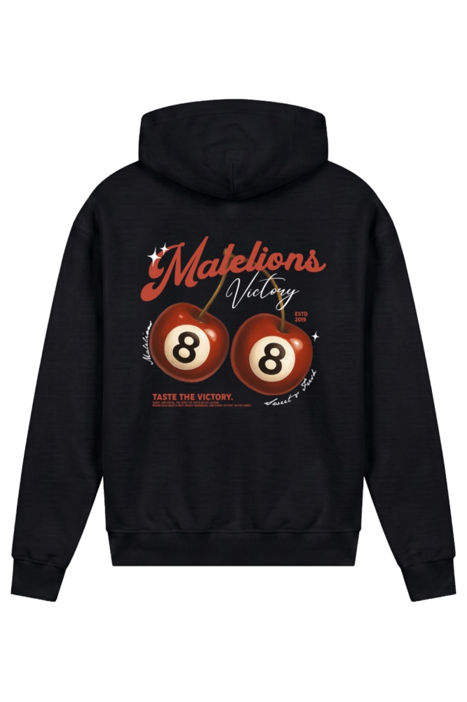Malelions zwarte heren sweater | Achteraanzicht