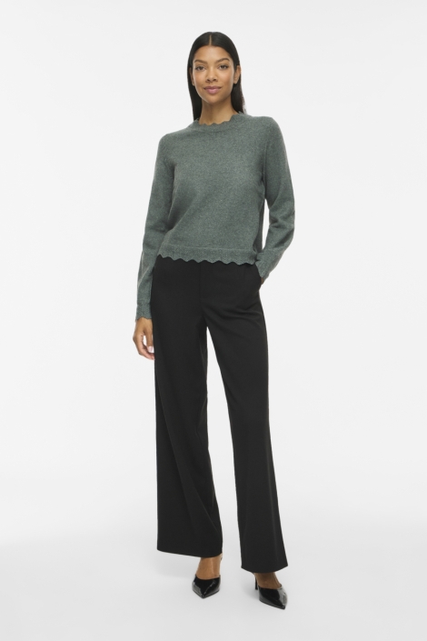 Vila groene dames trui | Model