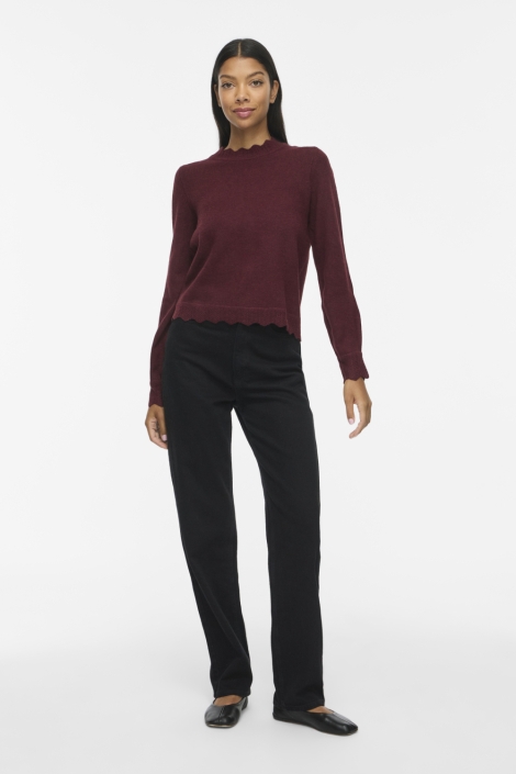 Vila bordeaux dames trui | Model