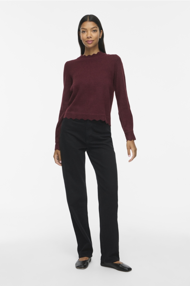 Vila bordeaux dames trui | Model