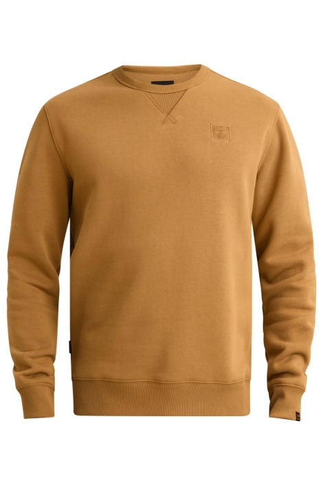 PME legend gele heren sweater | Vooraanzicht