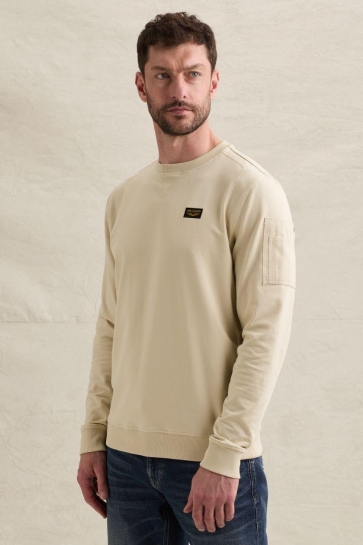 PME legend Trui AMERICAN CLASSIC SWEATSHIRT MET FLIGHT POCKET PLS2608499 7013
