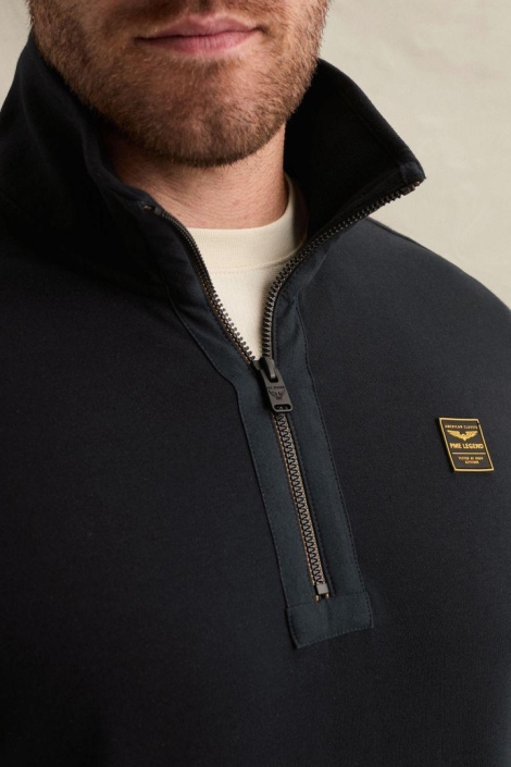 PME legend blauwe heren sweater | Close up