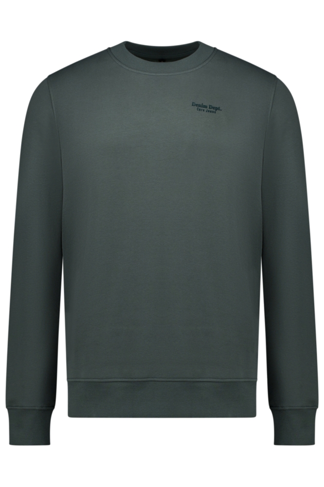 Cars groene heren sweater | Vooraanzicht