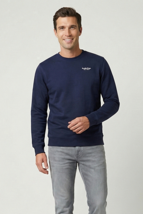 Cars blauwe heren sweater | Model vooraanzicht