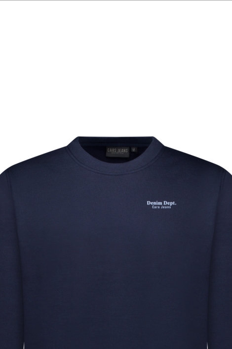 Cars blauwe heren sweater | Close up