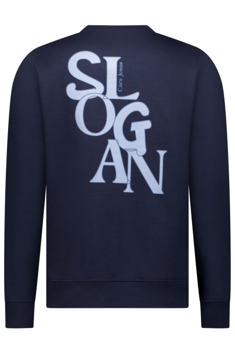 Cars blauwe heren sweater | Achteraanzicht