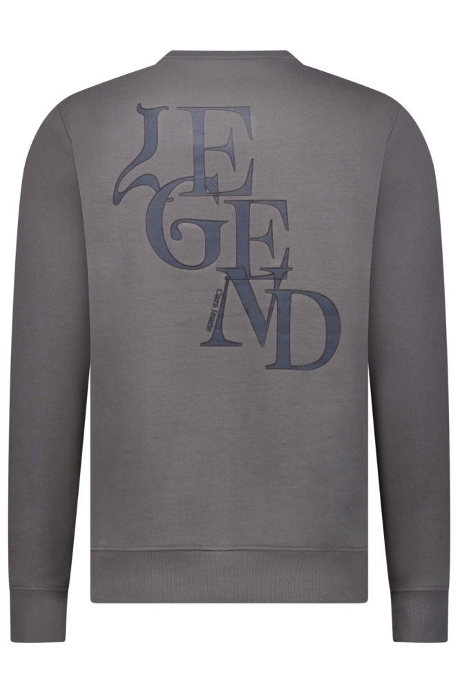 Cars grijze heren sweater | Achteraanzicht