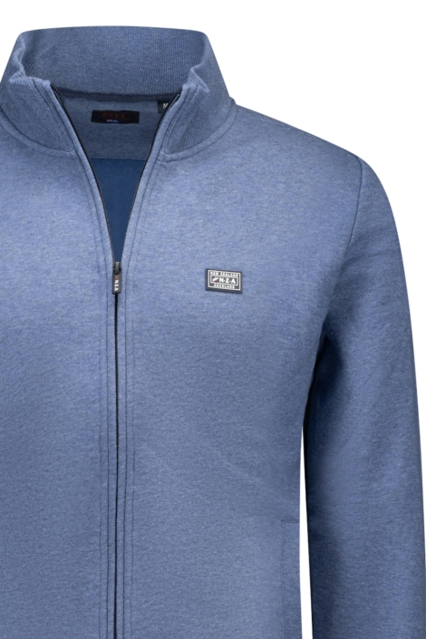 NZA blauwe heren vest | Close up