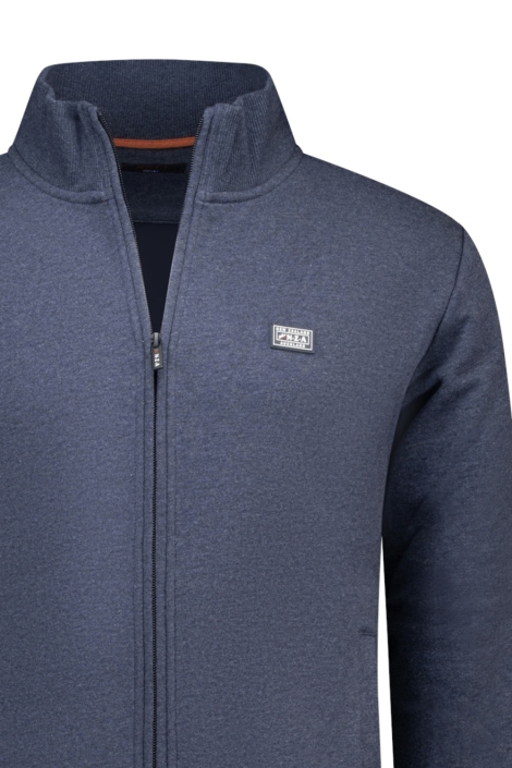 NZA blauwe heren vest | Close up