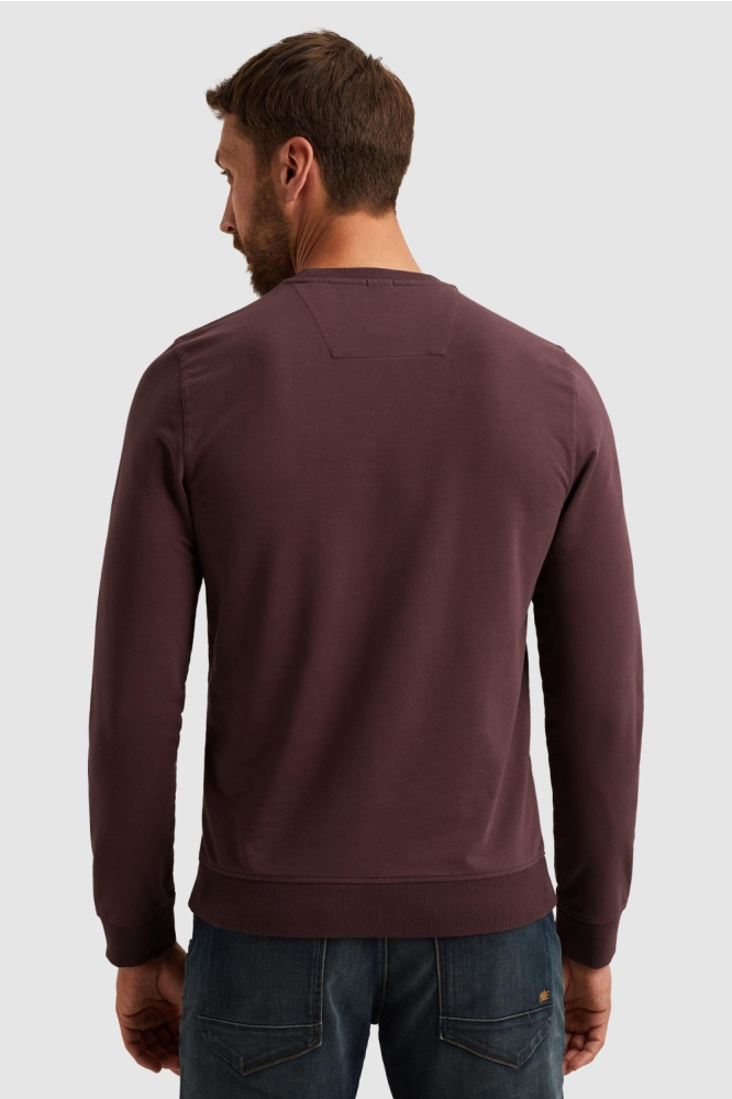 PME legend paarse heren sweater | Model achteraanzicht