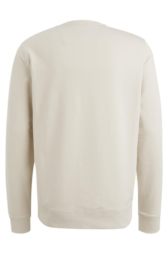 PME legend ecru heren sweater | Achteraanzicht