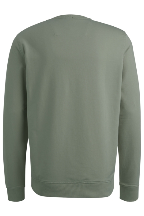 PME legend groene heren sweater | Achteraanzicht
