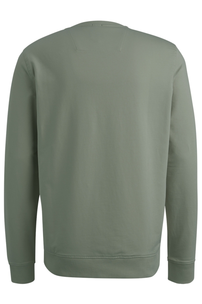 PME legend groene heren sweater | Achteraanzicht