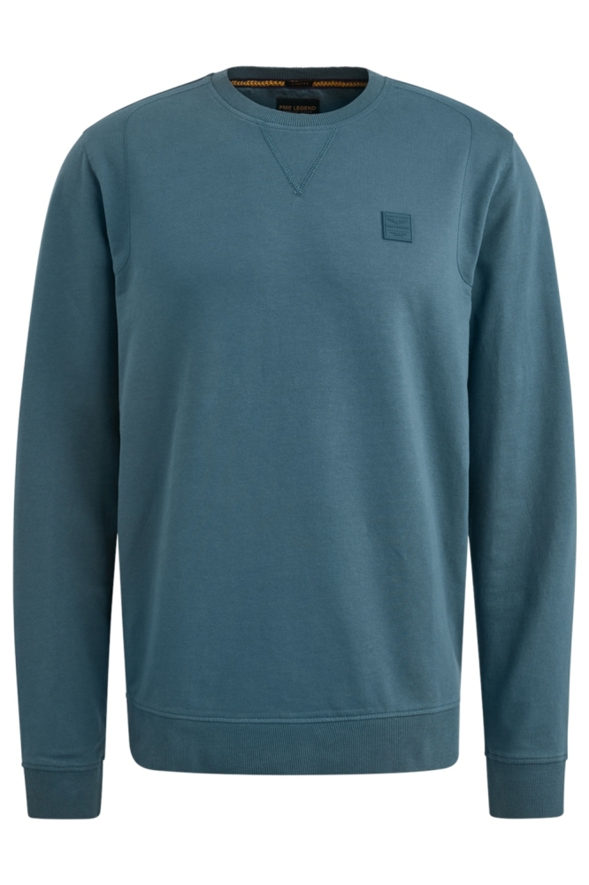 PME legend blauwe heren sweater | Vooraanzicht