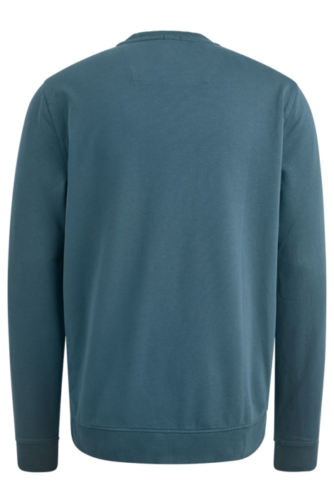 PME legend blauwe heren sweater | Achteraanzicht