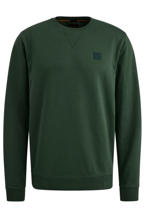 PME legend groene heren sweater | Vooraanzicht