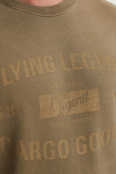 PME legend groene heren sweater | Close up