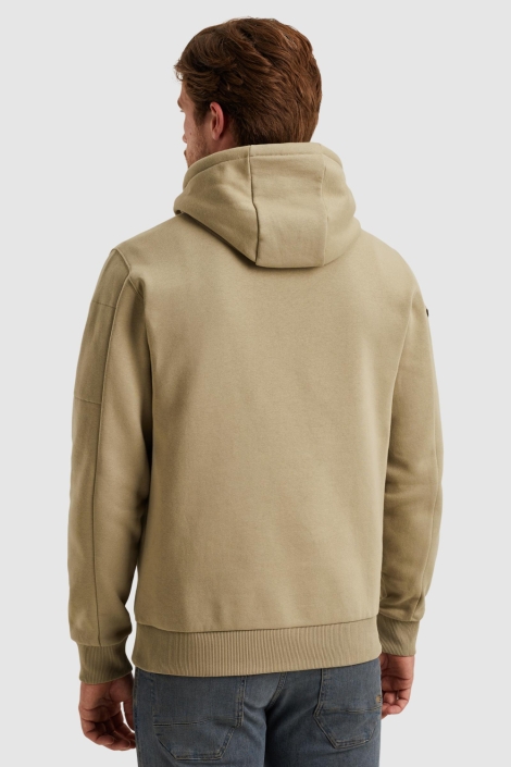 PME legend groene heren sweater | Model achteraanzicht