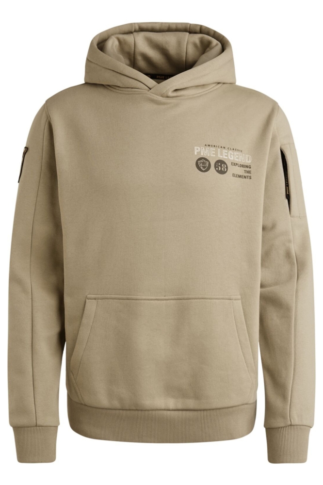 PME legend groene heren sweater | Vooraanzicht