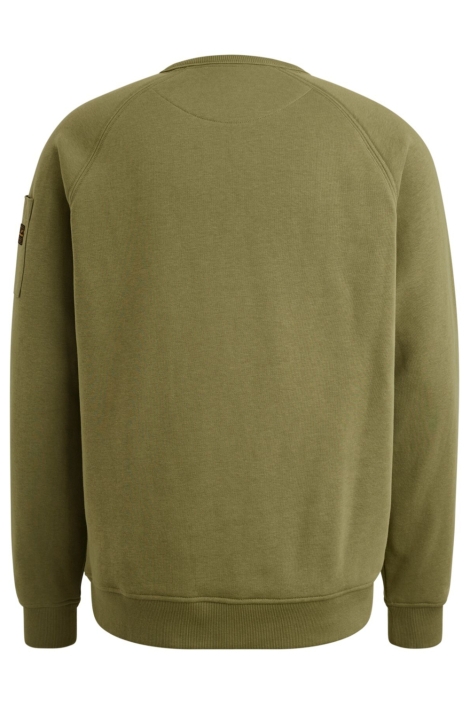 PME legend groene heren sweater | Achteraanzicht