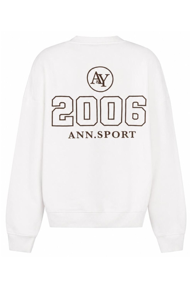 Ann&You witte dames sweater | Achteraanzicht