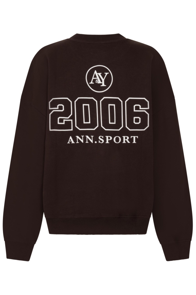 Ann&You bruine dames sweater | Achteraanzicht