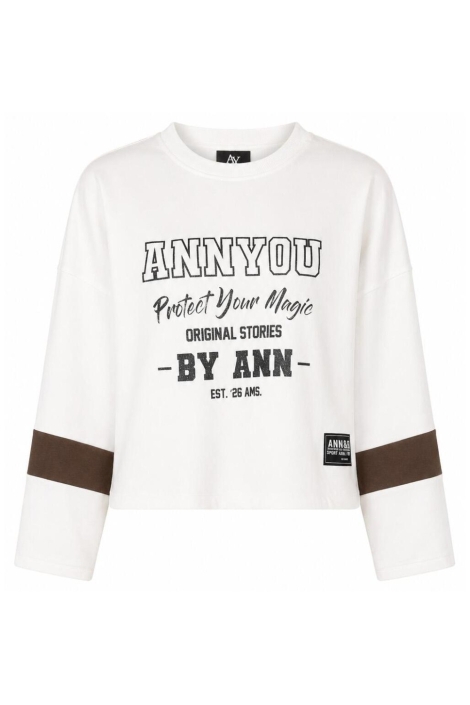 Ann&You witte dames sweater | Vooraanzicht