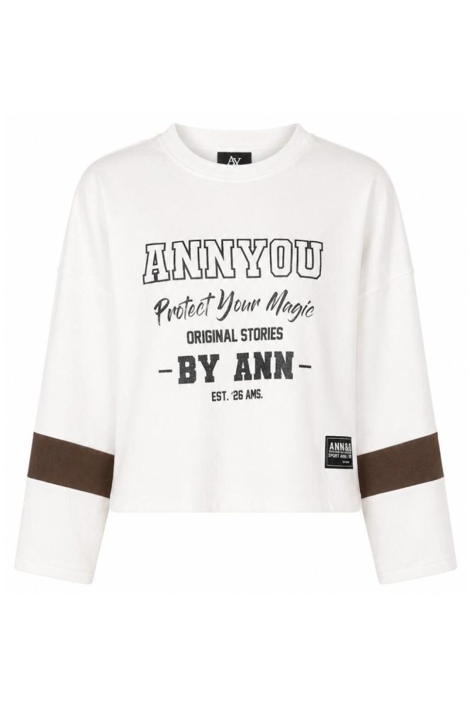 Ann&You witte dames sweater | Vooraanzicht