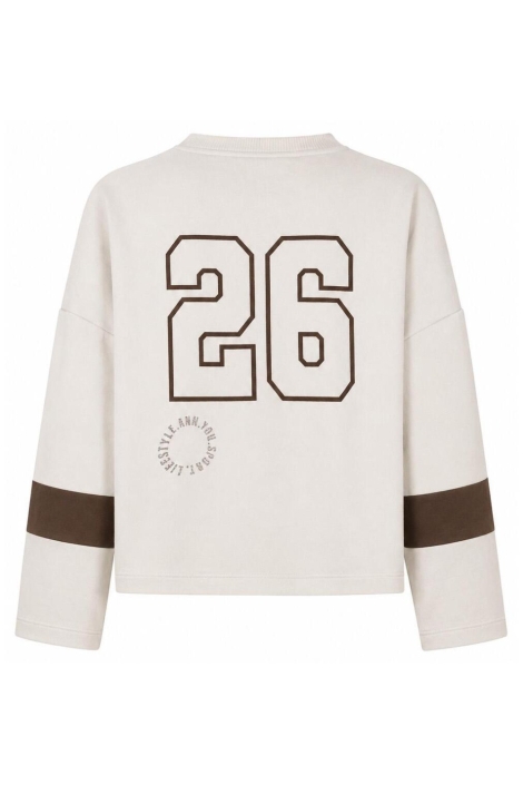 Ann&You witte dames sweater | Achteraanzicht