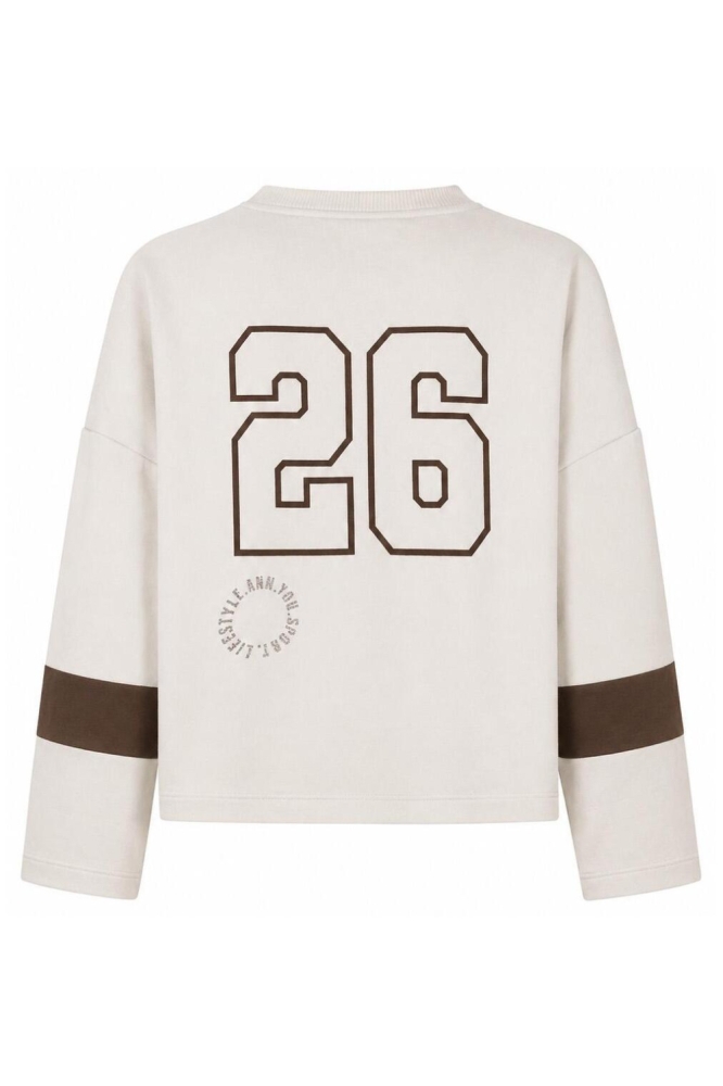 Ann&You witte dames sweater | Achteraanzicht