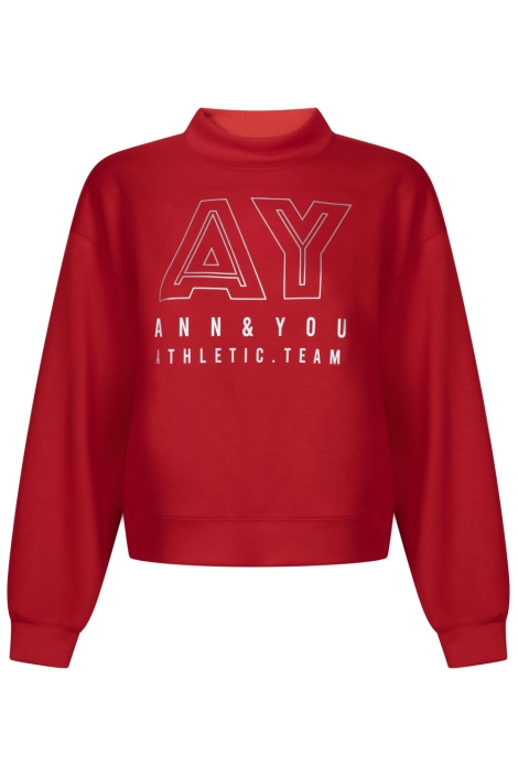 Ann&You rode dames sweater | Vooraanzicht