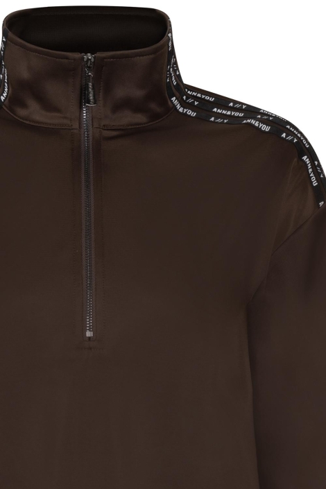 Ann&You bruine dames sweater | Close up