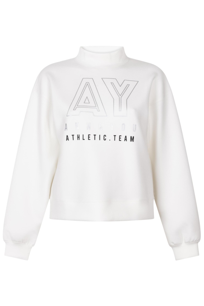 Ann&You witte dames sweater | Vooraanzicht