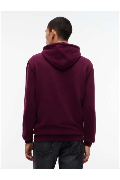 Tommy Jeans bordeaux heren sweater | Model achteraanzicht