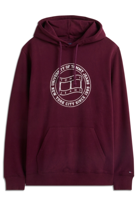 Tommy Jeans bordeaux heren sweater | Vooraanzicht