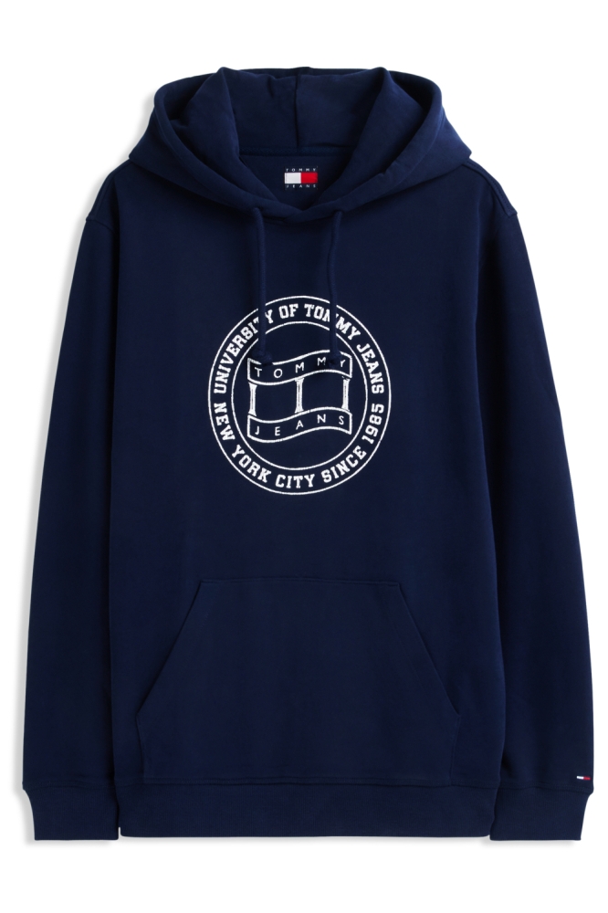 Tommy Jeans blauwe heren sweater | Vooraanzicht