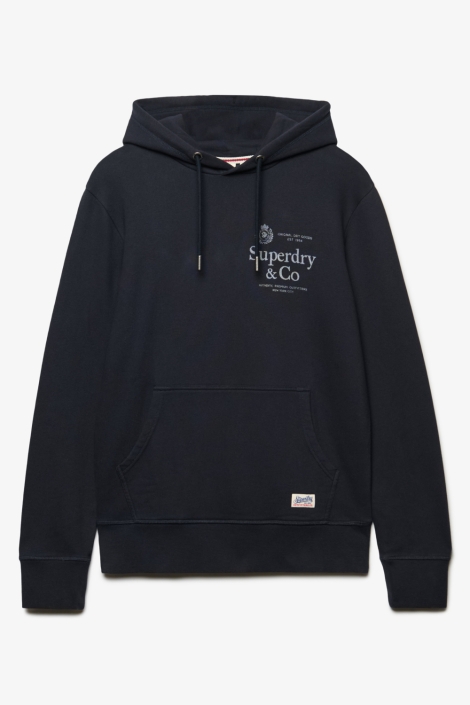 Superdry blauwe heren sweater | Vooraanzicht