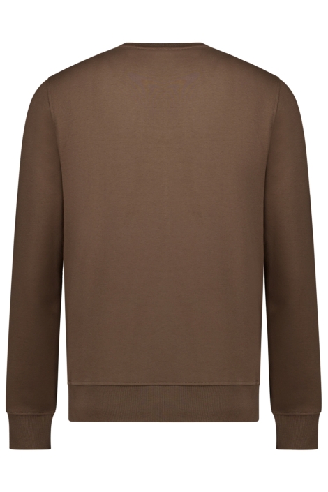 Cars taupe heren sweater | Achteraanzicht