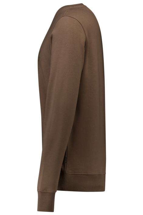 Cars taupe heren sweater | Zijaanzicht