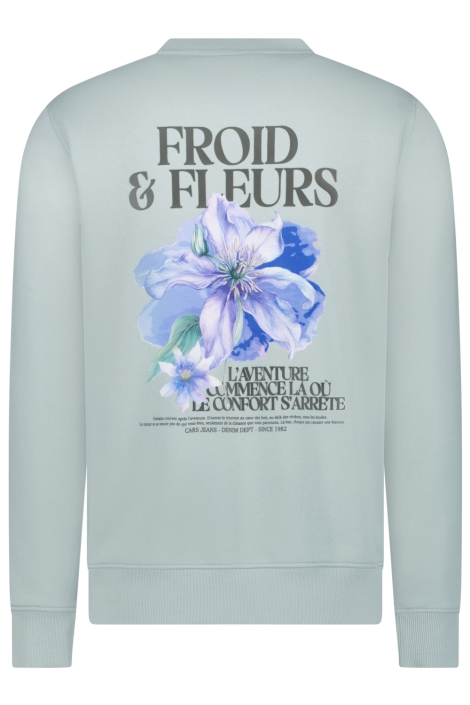 Cars groene heren sweater | Achteraanzicht
