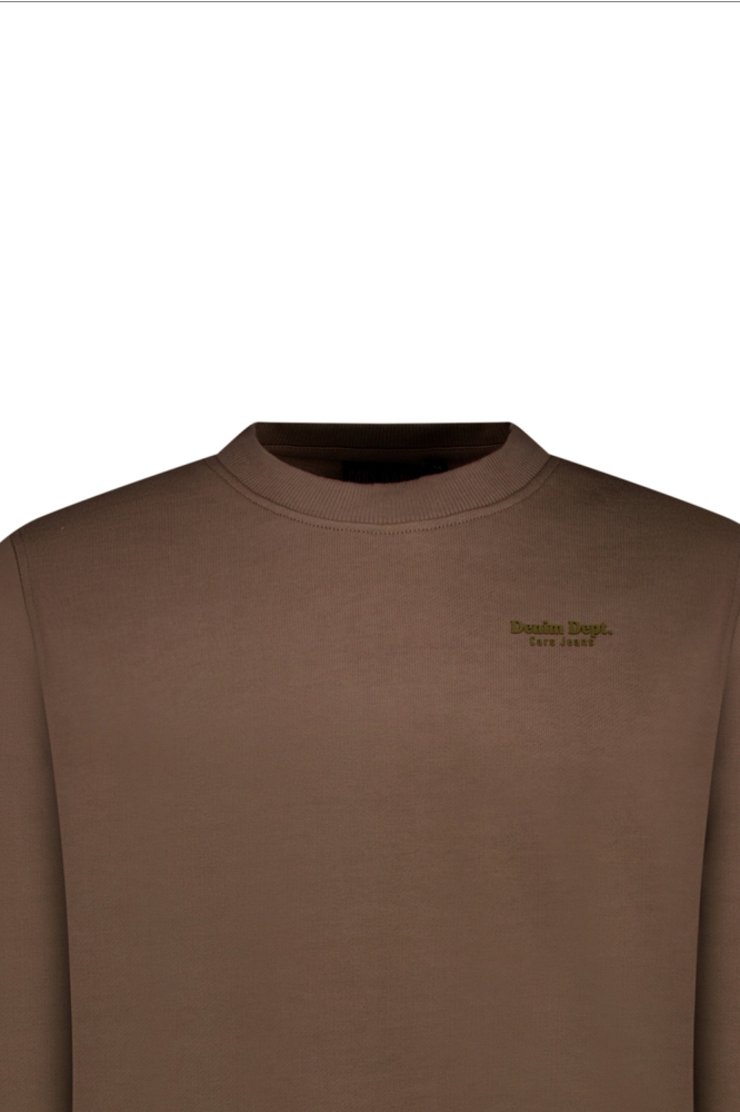 Cars taupe heren sweater | Close up
