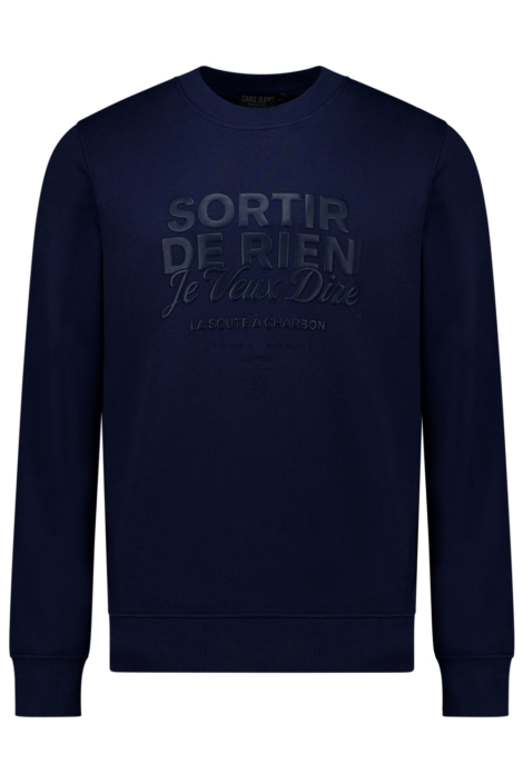 Cars blauwe heren sweater | Vooraanzicht