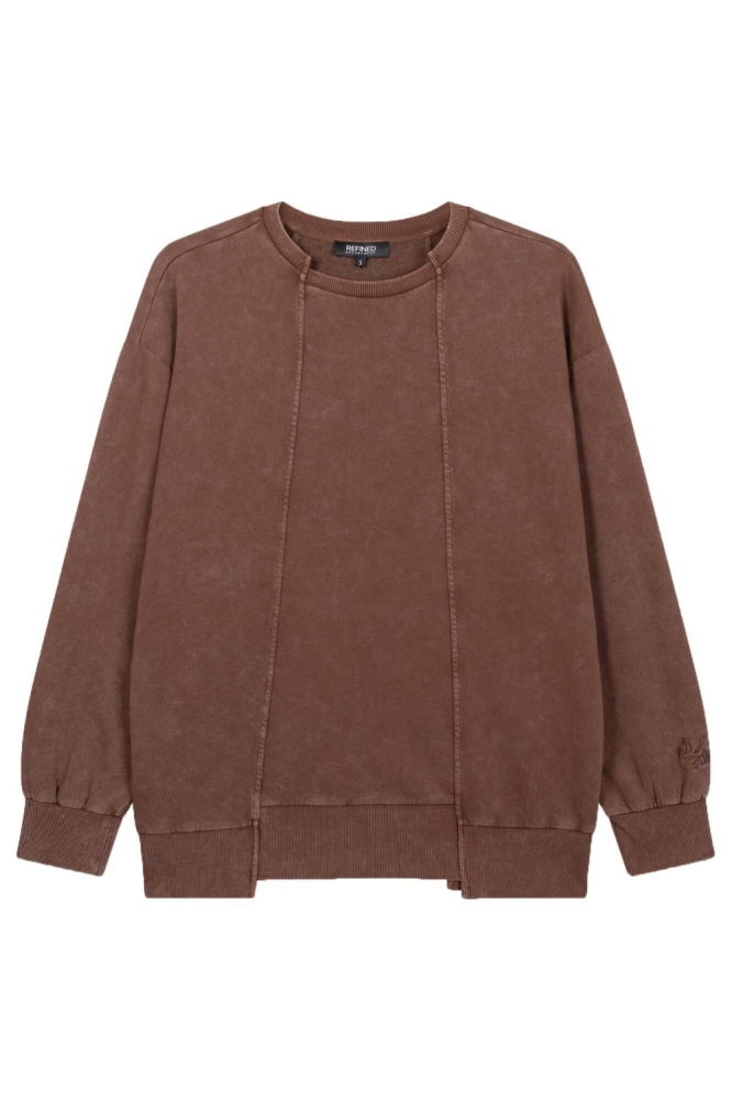 Refined Department bruine dames sweater | Vooraanzicht