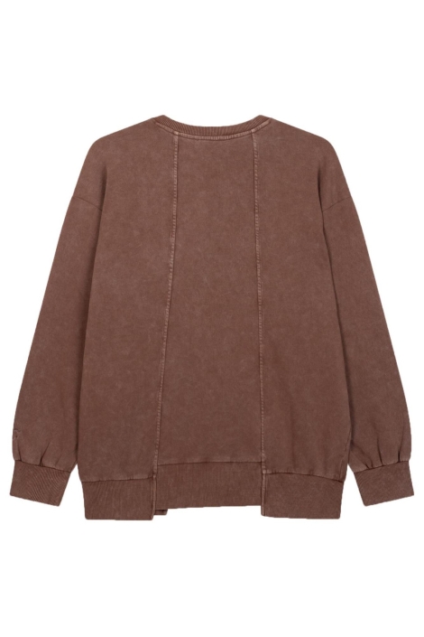 Refined Department bruine dames sweater | Achteraanzicht