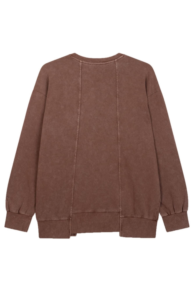Refined Department bruine dames sweater | Achteraanzicht