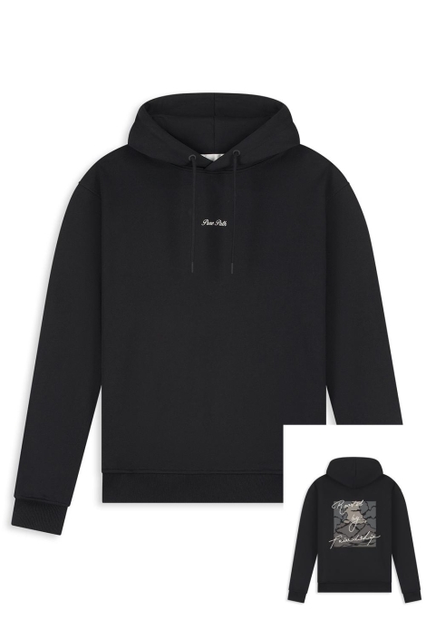 Pure Path zwarte heren sweater | Vooraanzicht